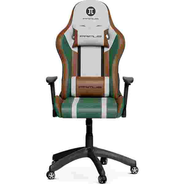 Silla_Gaming_Primus_Thronos_PVC_Tipo_Piel_Verde_Marrón(PCH-103GB) Silla Gaming Primus Thronos PVC Tipo Piel Verde/Marrón (PCH-103GB) - Imagen 1