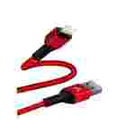Cable Argom USB 2.0 a Micro-USB | 6 Pies (1.8m) | Nylon Trenzado | Flexible | Rojo