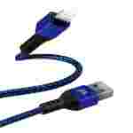 Cable Argom USB a Lightning | 6 Pies (1.8m) | Nylon Trenzado | Flexible | Azul