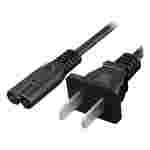 Cable de Corriente Agiler | 4 Pies (1.2m) | Negro | Conector de 2 Huecos (Figura 8)