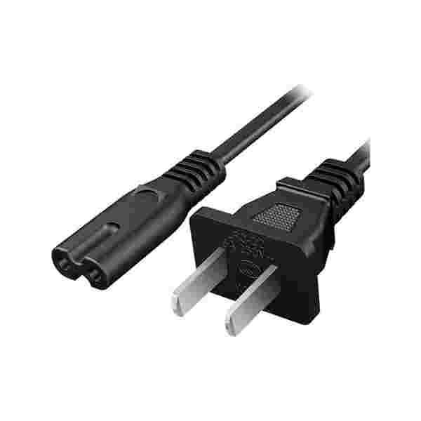 Cable de Corriente Agiler | 4 Pies (1.2m) | Negro | Conector de 2 Huecos (Figura 8) - Imagen 1