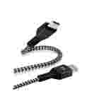 Cable Tipo-C a Lightning Argom | 6 Pies (1.8m) | PD Carga Rápida | Nylon Trenzado | Negro