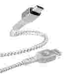 Cable Tipo-C a Lightning Argom | 6 Pies | PD Carga Rápida | Nylon Trenzado | Blanco