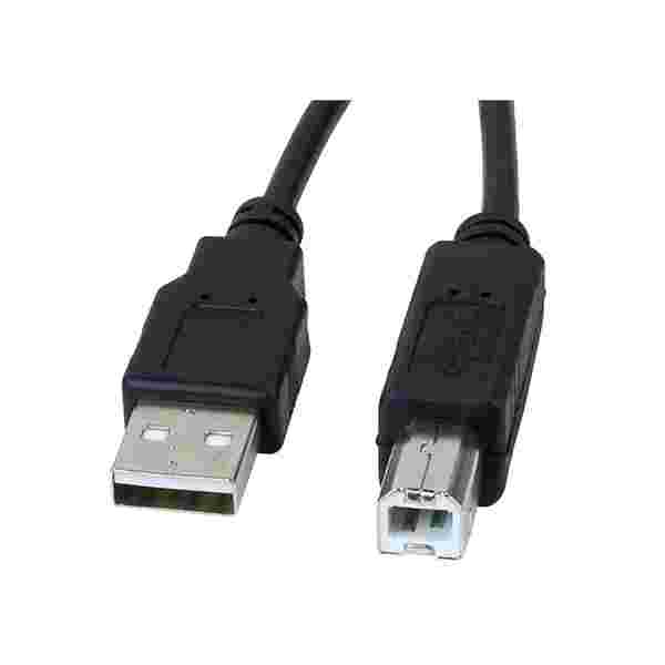 Cable USB 2.0 A_B Agiler 6 Pies (1.8m) Alta Velocidad Negro para Impresora Cable USB 2.0 A/B Agiler | 6 Pies (1.8m) | Alta Velocidad | Negro para Impresora - Imagen 1