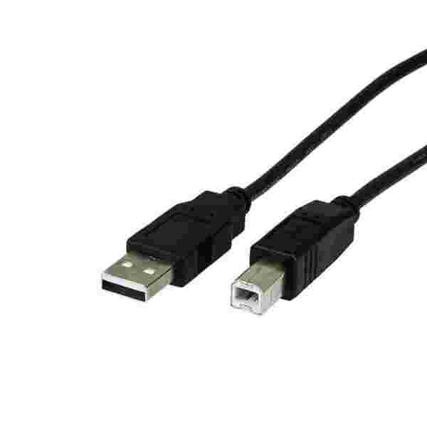 Cable USB A_B Argom 10 Pies Negro Para Impresora Cable USB A/B Argom | 10 Pies | Negro | Para Impresora - Imagen 1