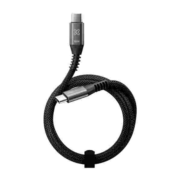CABLE USB KLIP XTREME KAC-550-10FT USB-C a USB-C 100W PD 480 Mbps 3 Metros CABLE USB KLIP XTREME KAC-550-10FT | USB-C a USB-C | 100W PD | 480 Mbps | 3 Metros - Imagen 1