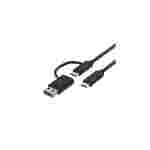 CABLE XTECH SPLITTER USB-C A USB-C + USB-A | Adaptador 2 en 1 | Carga y Datos | (XTC-532)