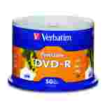 DVD-R 4.7GB | 16X Speed | Spindle Logo | Branded Surface | Paquete de 50 Unidades (50PK)