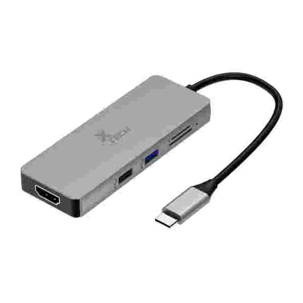 Hub USB-C Xtech 5 en 1 HDMI 4K USB 3.0 & 2.0 Lector SD y Micro SD Modelo XTC-564 Hub USB-C Xtech 5 en 1 | HDMI 4K | USB 3.0 & 2.0 | Lector SD y Micro SD | Modelo XTC-564 - Imagen 1