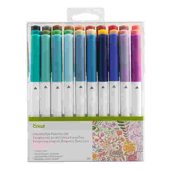 Kit de Bolígrafos Cricut Ultimate | 30 Pack | Punta Fina (0.4 mm) | Multicolor (2004060) - Imagen 1