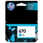 Cartucho HP 670 Cyan (CZ114AL)