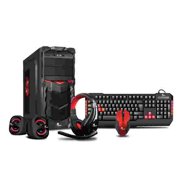 Kit Case Gaming Xtech Negro y Rojo - Imagen 1