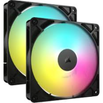 Kit de 2 Ventiladores Corsair RS140 ARGB 140mm - Negro
